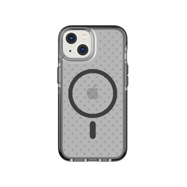Tech21 Evo Check Case with MagSafe for Iphone 14 - Smokey Black